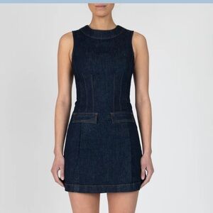 Derek Lam Blue Sheath Halter Mini Dress